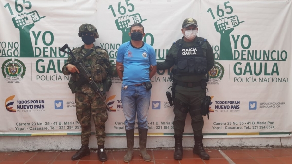 Capturado presunto extorsionista al norte de Casanare