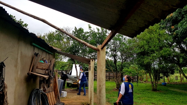 Familias afectadas por vendaval en Maní recibieron ayudas humanitarias