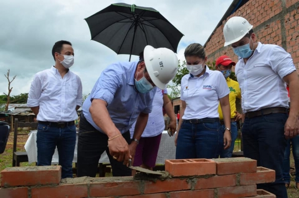 Se colocó el primer ladrillo para construir el centro de salud de Morichal