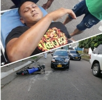 Motociclista que huía de la Policía presuntamente luego de cometer un hurto se accidentó y lo capturaron