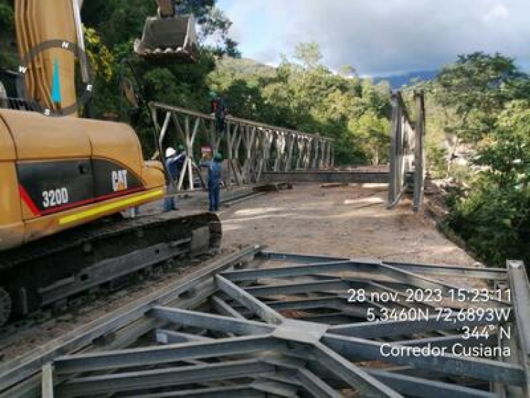 Hoy inicia instalación de puente metálico en el sector de Lo Grillos