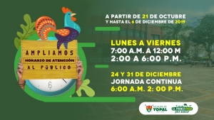 Alcaldía de Yopal amplió horario de atención al público