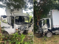 Tres personas resultan heridas tras choque de furgón contra árbol en vía Hato Corozal Paz de Ariporo