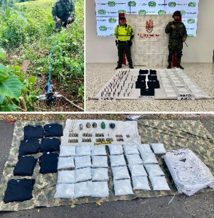 Ejército incautó explosivos y material intendencia en zona rural de Nunchía