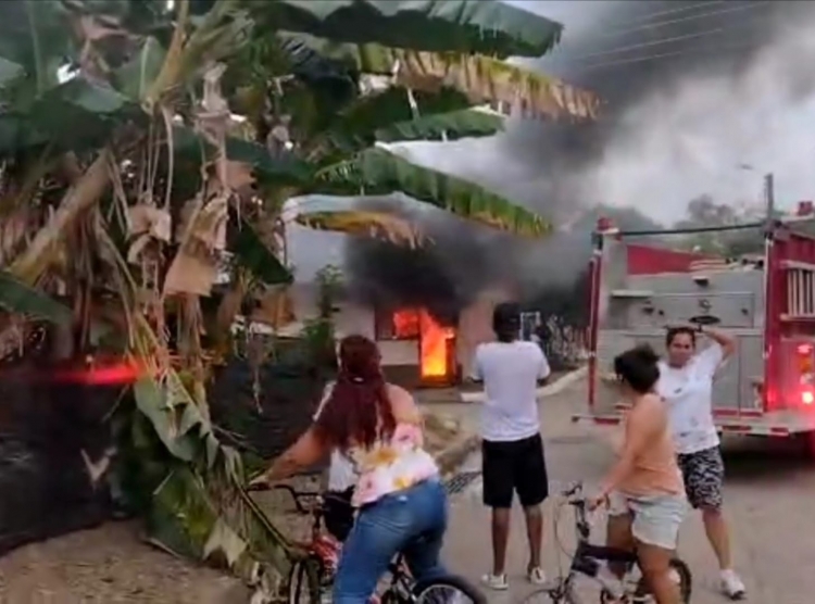 Se presentó incendio en taller de servicio técnico de Aguazul