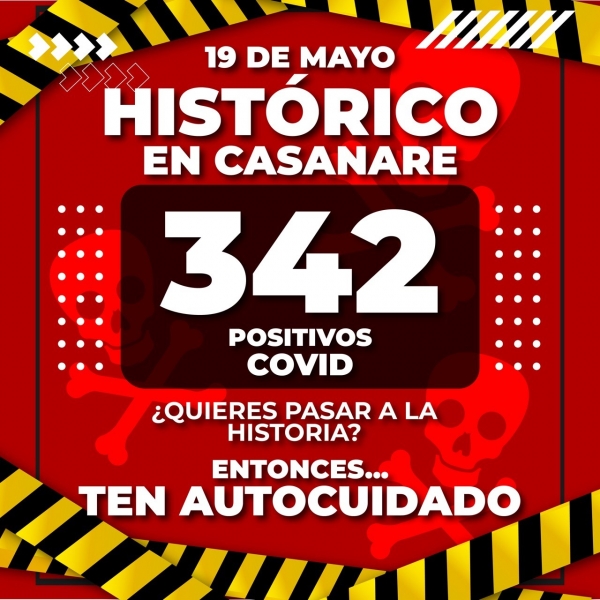 Casanare registró el día más alto de contagios por Covid-19