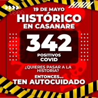 Casanare registró el día más alto de contagios por Covid-19
