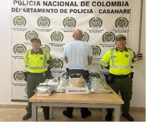 En el peaje de San Pedro Policía detiene a un hombre con más de 5 kilos de marihuana