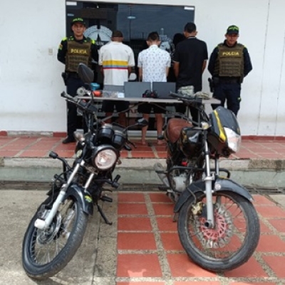 Capturan a tres hombres por hurto en Paz de Ariporo y recuperan equipos y vehículos robados