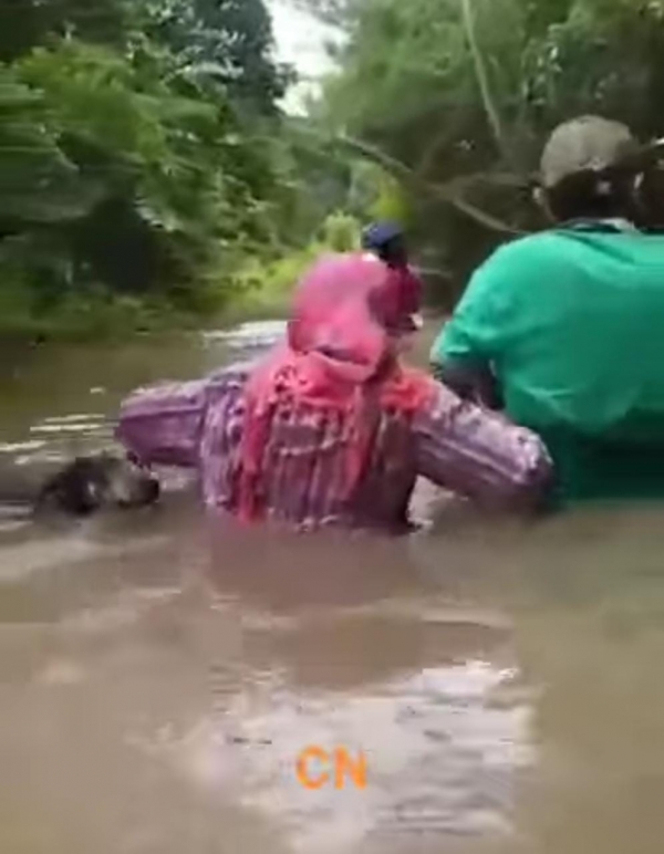 El drama de las familias inundadas en la vereda Los Cañales del municipio de Hato Corozal