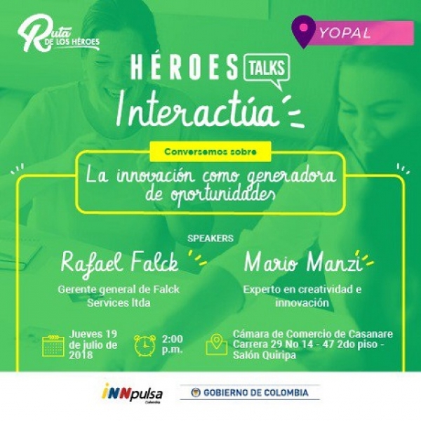 Héroes Talks será hoy en Yopal