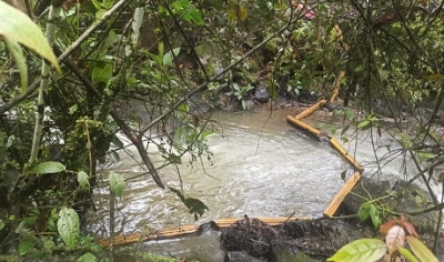 Corporinoquia inspeccionó quebrada contaminada con crudo en Aguazul