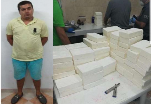 Sujeto que transportaba 95 panelas de clorhidrato de cocaína intentó sobornar a la Policía