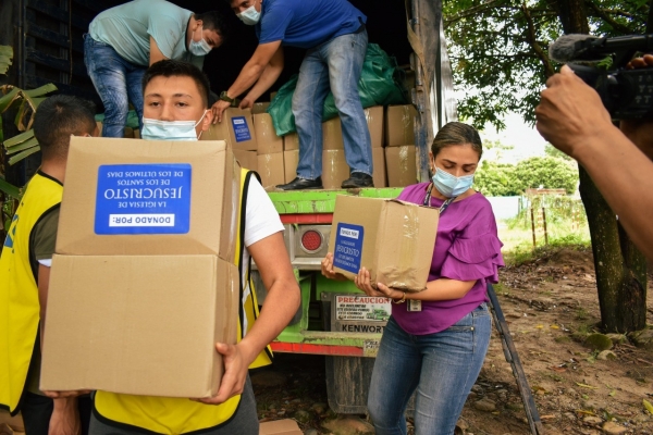 Donación de mil mercados para familias vulnerables de Yopal