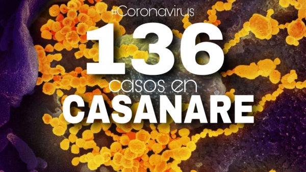 Casanare llegó a 136 casos de Coronavirus