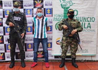 Capturado sujeto que presuntamente extorsionaba a contratistas, arroceros y ganaderos