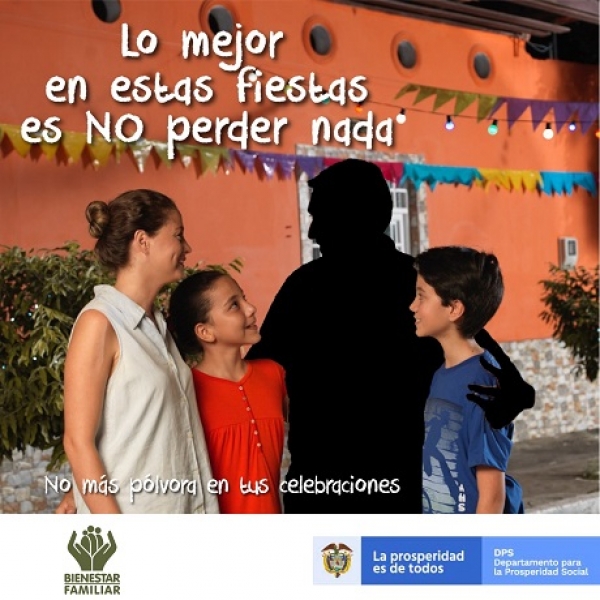 ICBF concientiza sobre el no uso de la pólvora