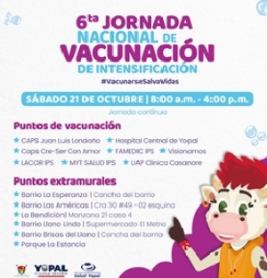 Yopal se prepara para la sexta jornada nacional de vacunación de 2023