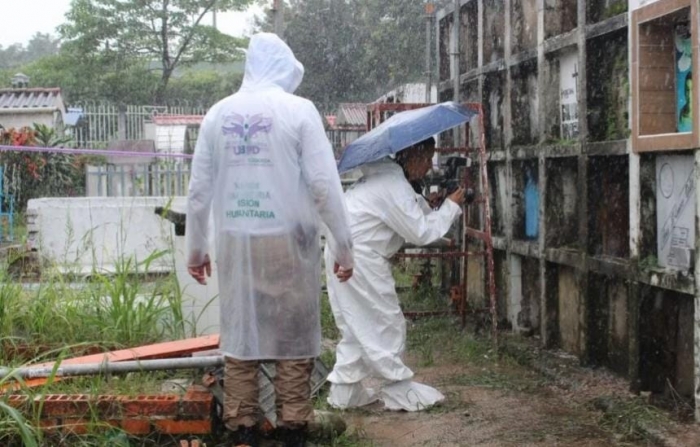 21 cuerpos fueron recuperados en cementerio de Aguazul que podrían corresponder a personas desaparecidas en el conflicto armado