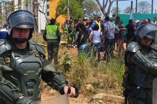 Desalojados 29 lotes contiguos a Torres de San Marcos
