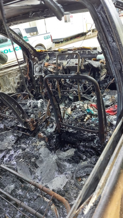 Autoridades investigan sobre un vehículo incinerado en un pozo petrolero de Tauramena